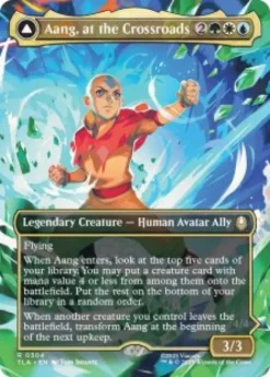 Aang, at the Crossroads (#304) (foil) (borderless) - Avatar: The Last Airbender Varianten