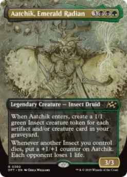 Aatchik, Emerald Radian (#360) (foil) (borderless) - Aetherdrift Varianten