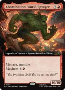 Abomination, World Ravager (extended art) - Marvel Super Heroes Commander Varianten
