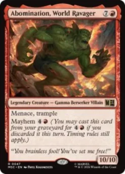 Abomination, World Ravager (surge foil) - Marvel Super Heroes Commander