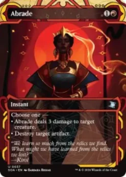 Abrade (#037) (showcase) - Secrets of Strixhaven Mystical Archive
