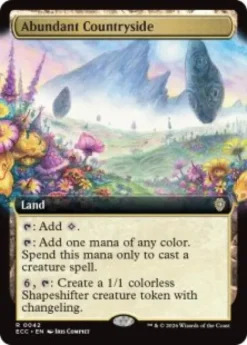 Abundant Countryside (extended art) - Lorwyn Eclipsed Commander Varianten