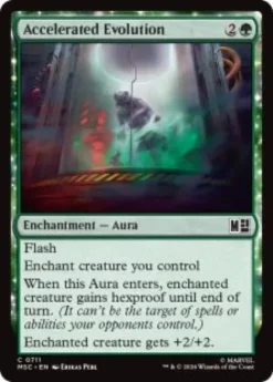 Accelerated Evolution (foil) - Marvel Super Heroes Commander