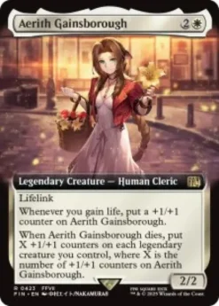 Aerith Gainsborough (#423) (foil) (extended art) - Final Fantasy Varianten