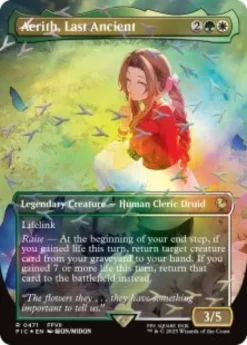 Aerith, Last Ancient (#471) (foil) (borderless) - Final Fantasy Commander Varianten