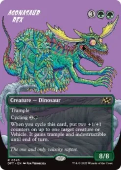 Agonasaur Rex (#343) (borderless) - Aetherdrift Varianten