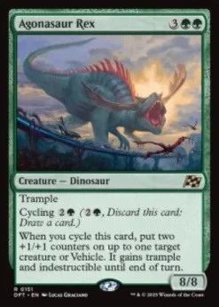 Agonasaur Rex (foil) - Aetherdrift Planeswalker Stamped