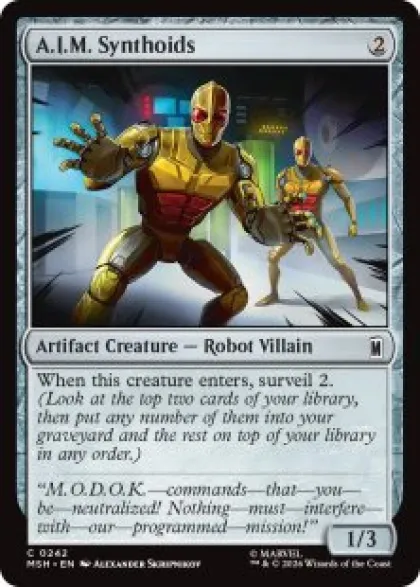 A.I.M. Synthoids (foil) - Marvel Super Heroes