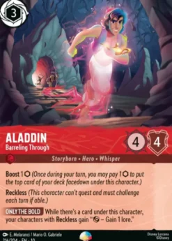 Aladdin, Barreling Through (foil) (borderless) - Whispers in the Well