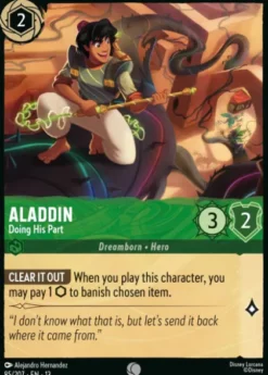 Aladdin, Doing His Part (foil) - Attack of the Vine
