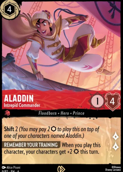 Aladdin, Intrepid Commander (foil) - Promo Set 2