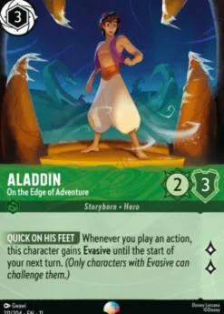 Aladdin, On the Edge of Adventure (foil) (borderless) - Winterspell
