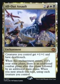 All-Out Assault (foil) - Tarkir: Dragonstorm Prerelease Promo's