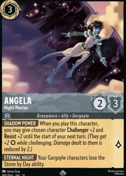 Angela, Night Warrior (foil) - Winterspell