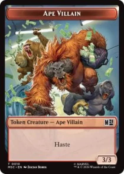 Ape Villain token (#10) (3/3) - Marvel Super Heroes Commander