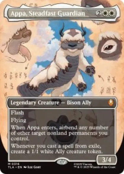 Appa, Steadfast Guardian (foil) (borderless) - Avatar: The Last Airbender Varianten