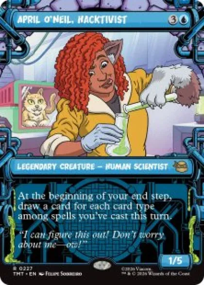 April O'Neil, Hacktivist (#227) (foil) (showcase) - Teenage Mutant Ninja Turtles Varianten