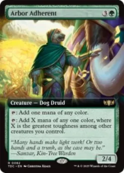Arbor Adherent (extended art) - Tarkir: Dragonstorm Commander Varianten