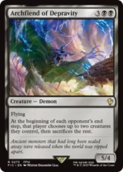 Archfiend of Depravity (surge foil) - Final Fantasy Commander