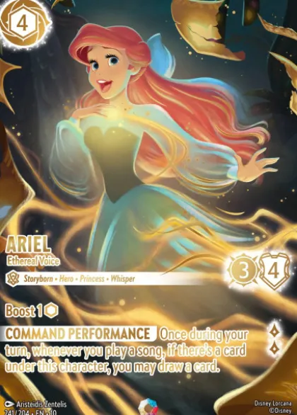 Ariel, Ethereal Voice (foil) (full art) - Whispers in the Well