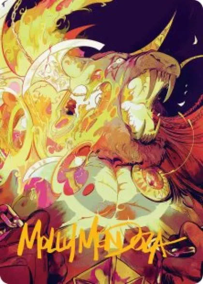 Art Card 48: Ajani's Anguish (signed) - Reality Fracture Art Series
