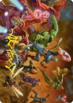 Art Card 01: Avengers Assemble! - Marvel Super Heroes Art Series