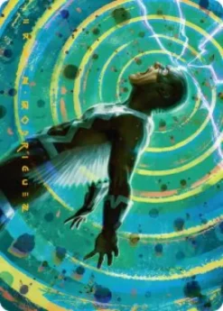Art Card 35: Black Bolt, Inhuman King (signed) - Marvel Super Heroes Art Series