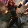 Art Card 04: Black Widow, Intel Expert - Marvel Super Heroes Scene Box Art Series