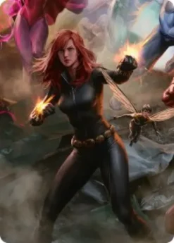 Art Card 04: Black Widow, Intel Expert - Marvel Super Heroes Scene Box Art Series