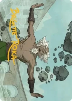 Art Card 46: Bumi, Unleashed (signed) - Avatar: The Last Airbender Art Series