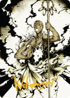 Art Card 51: Burst Lightning - Secrets of Strixhaven Art Series