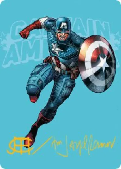 Art Card 21: Captain America, Super-Soldier - Marvel Super Heroes Art Series