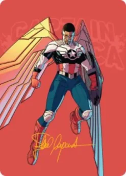 Art Card 22: Captain America, Wings of Freedom - Marvel Super Heroes Art Series