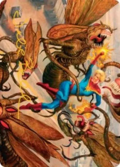 Art Card 36: Captain Marvel, Apex Avenger (signed) - Marvel Super Heroes Art Series