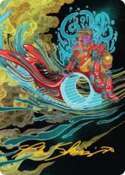Art Card 44: Cloudspire Skycycle - Aetherdrift Art Series