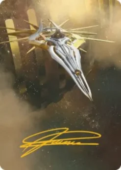 Art Card 27: Dawnsire, Sunstar Dreadnought - Edge of Eternities Art Series