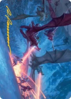 Art Card 22: Dragonback Assault - Tarkir: Dragonstorm Art Series