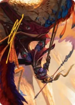Art Card 03: Dragonback Lancer (signed) - Tarkir: Dragonstorm Art Series