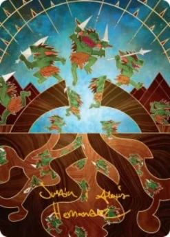 Art Card 46: Empty the Warrens (signed) - Secrets of Strixhaven Art Series