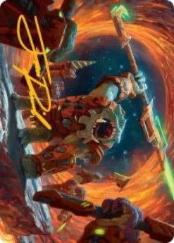 Art Card 16: Frontline War-Rager - Edge of Eternities Art Series