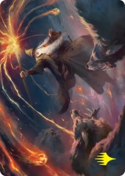 Art Card 46: Gandalf, Shadow's Foe (signed) - The Hobbit Art Series