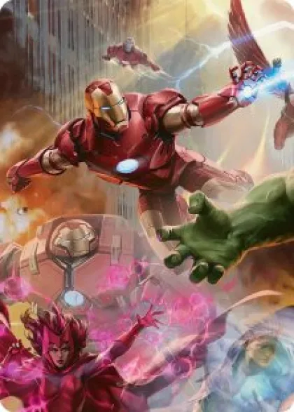 Art Card 01: Iron Man, Futurist Paragon - Marvel Super Heroes Scene Box Art Series