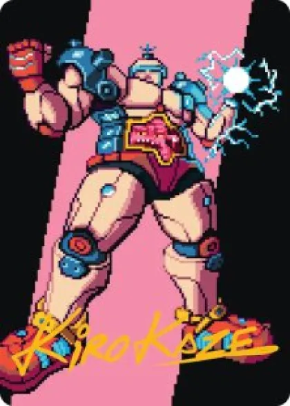 Art Card 34: Krang, the All-Powerful (signed) - Teenage Mutant Ninja Turtles Art Series