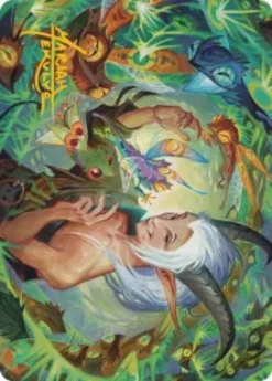Art Card 16: Lumaret's Favor (signed) - Secrets of Strixhaven Art Series