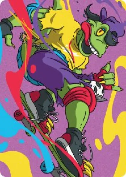 Art Card 26: Mondo Gecko (signed) - Teenage Mutant Ninja Turtles Art Series