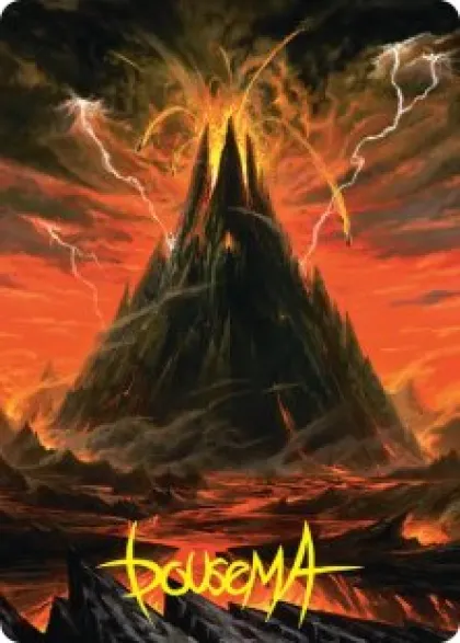 Art Card 39: Mount Doom (signed) - The Hobbit Art Series