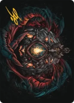 Art Card 41: Mox Jasper (signed) - Tarkir: Dragonstorm Art Series