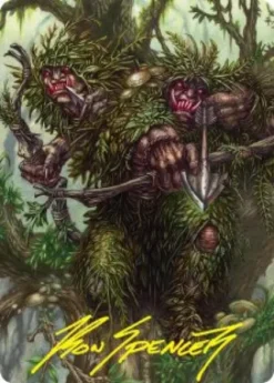 Art Card 30: Orcish Bowmasters (signed) - The Hobbit Art Series