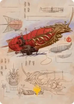 Art Card 35: Phoenix Fleet Airship - Avatar: The Last Airbender Art Series