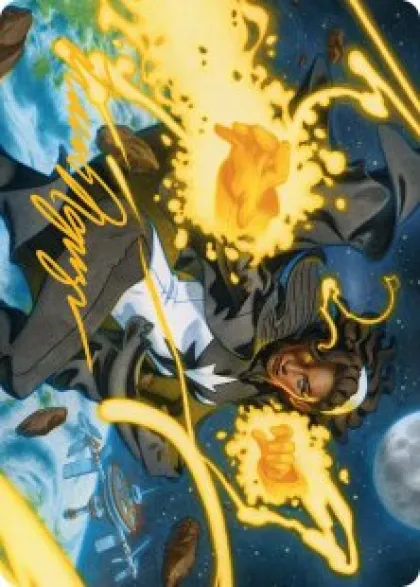 Art Card 34: Photon, Mighty Marvel (signed) - Marvel Super Heroes Art Series